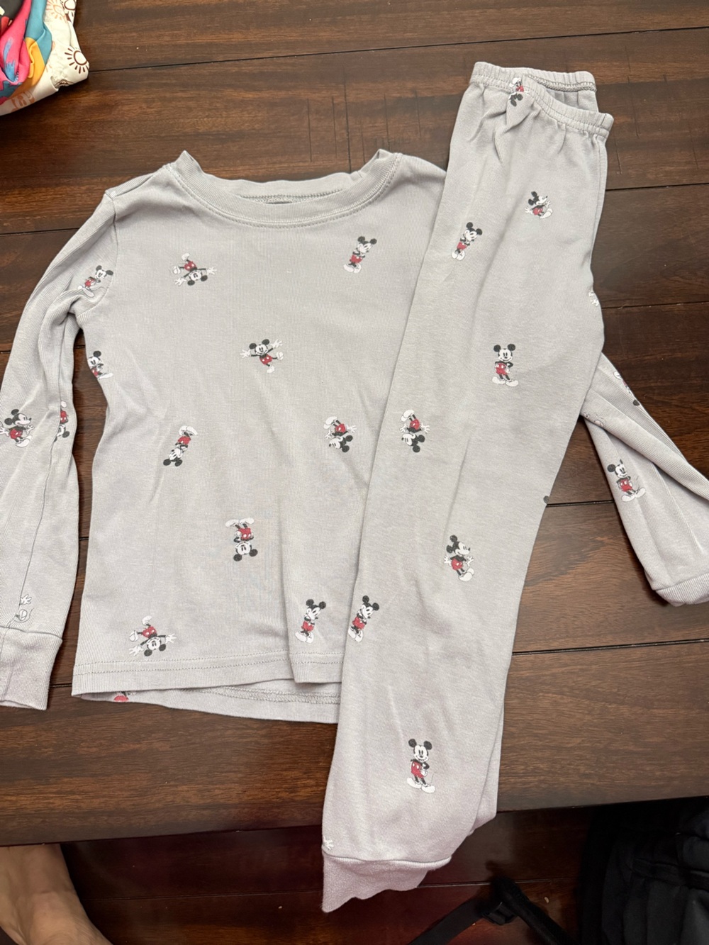 Janie n Jack Disney Mickey Mouse Print Long Sleeve and pants PJ SET